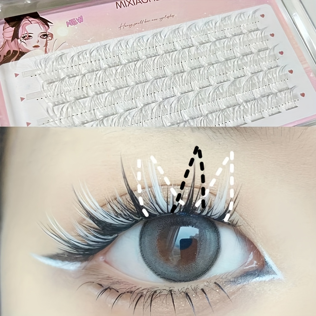 Mixiaohe Colorful Eyelashes 60 - Eyelash Extension Anime のレビューと価格