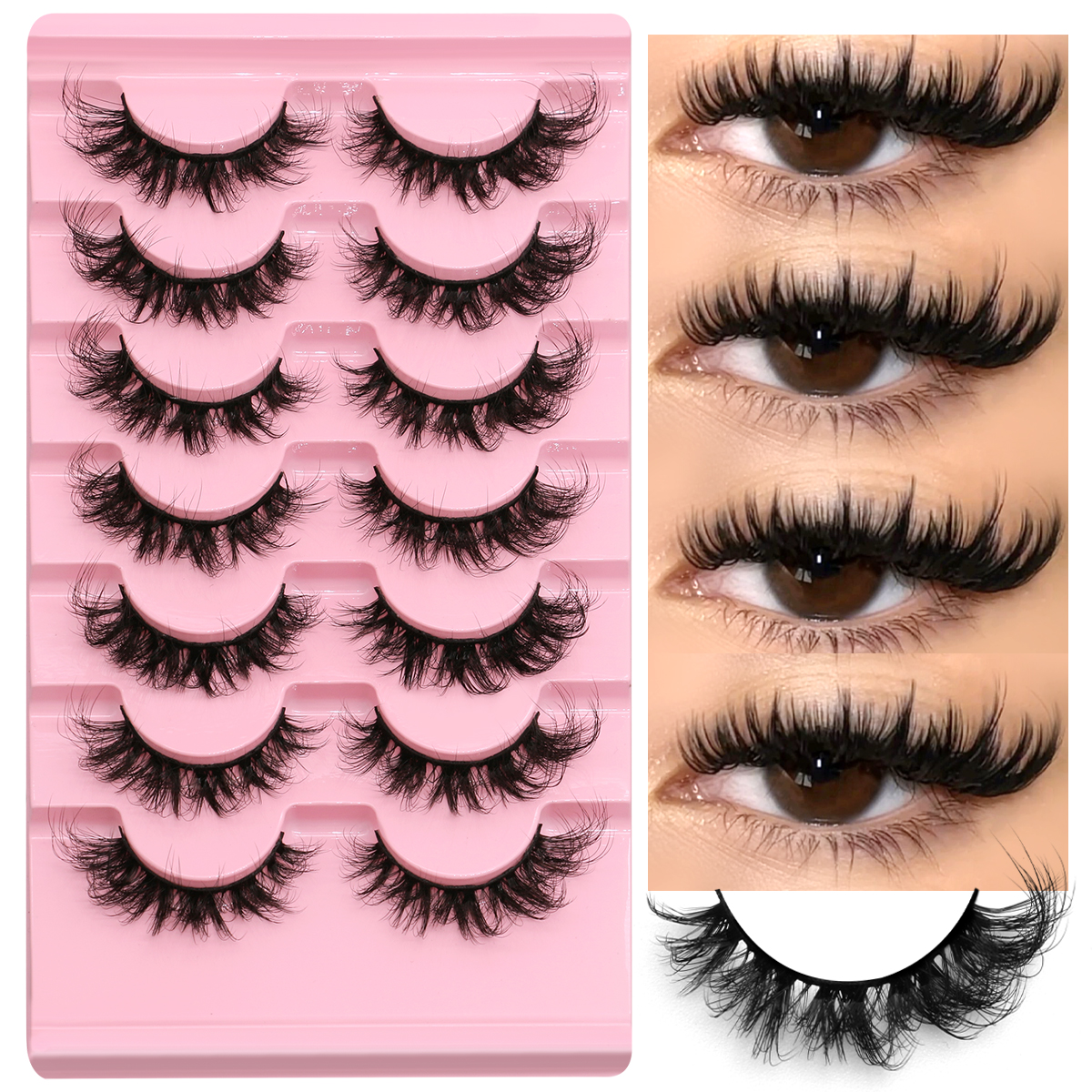 Lasvirey Fluffy Cat Eye Lashes - Eyelash Extension Volume Cat Eye のレビューと価格