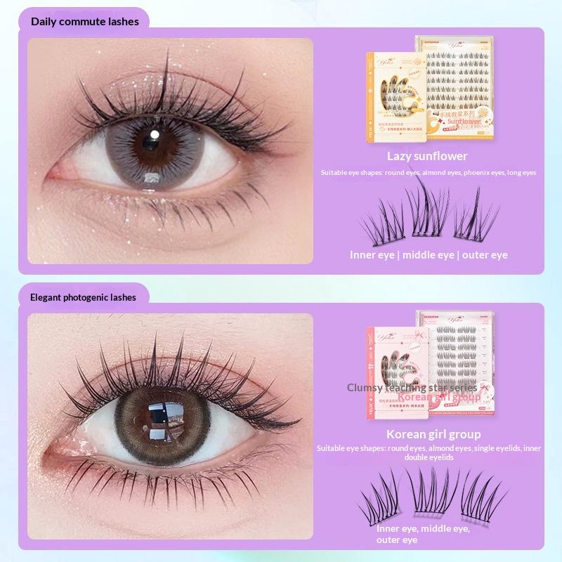 7 Rows Self-Adhesive Eyelashes - Lash Adhesive Glue のレビューと価格
