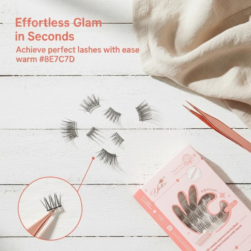 7 Rows Self-Adhesive Eyelashes - Lash Adhesive Glue のレビューと価格