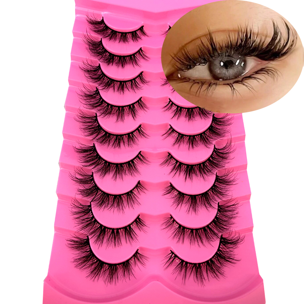 9Pairs Mink Lashes Fluffy Cat  - Eyelash Extension Volume Cat Eye のレビューと価格