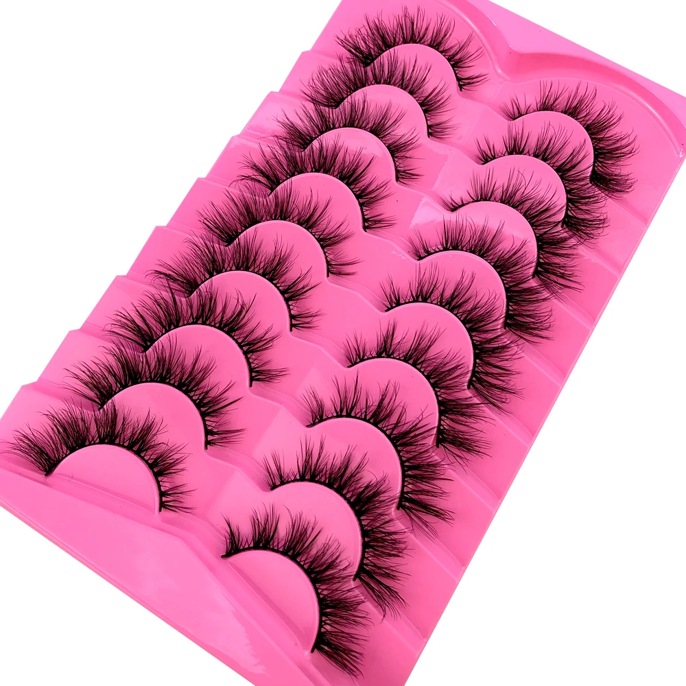 9Pairs Mink Lashes Fluffy Cat  - Eyelash Extension Volume Cat Eye のレビューと価格