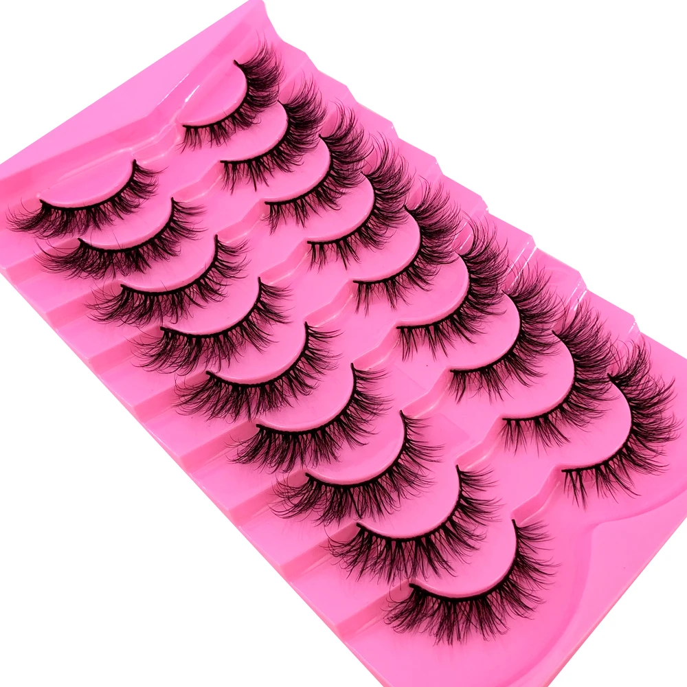 9Pairs Mink Lashes Fluffy Cat  - Eyelash Extension Volume Cat Eye のレビューと価格