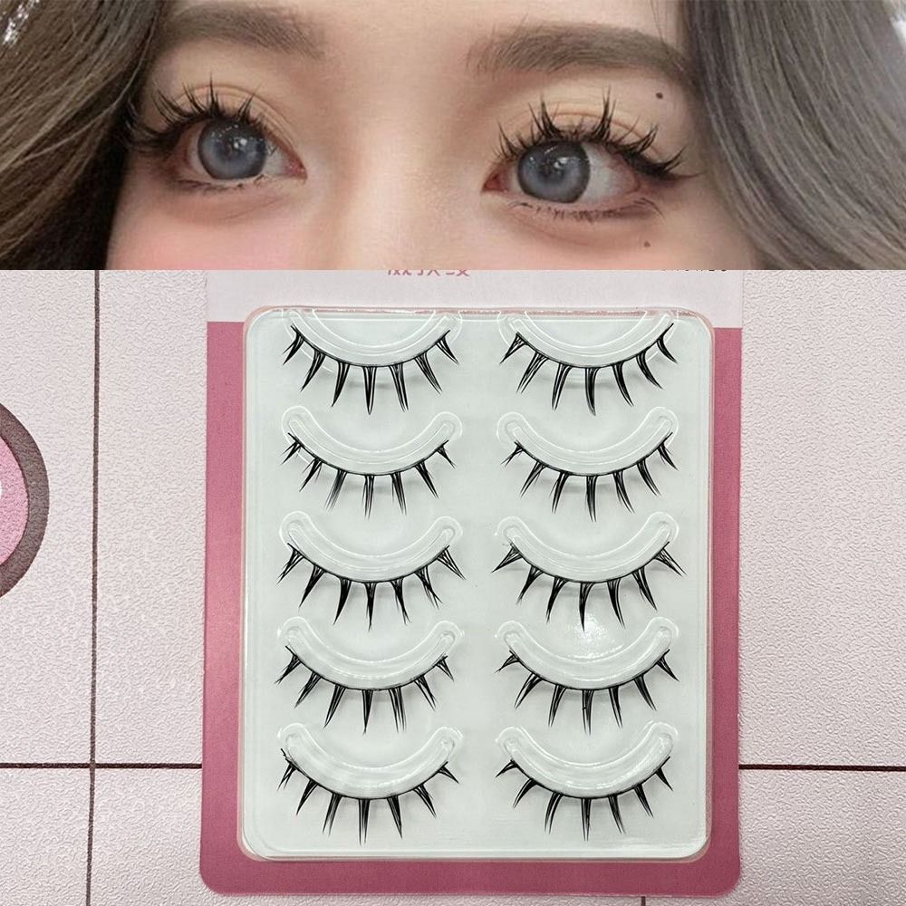 5 Pairs Pack Japanese Cosplay  - Eyelash Extension Anime のレビューと価格