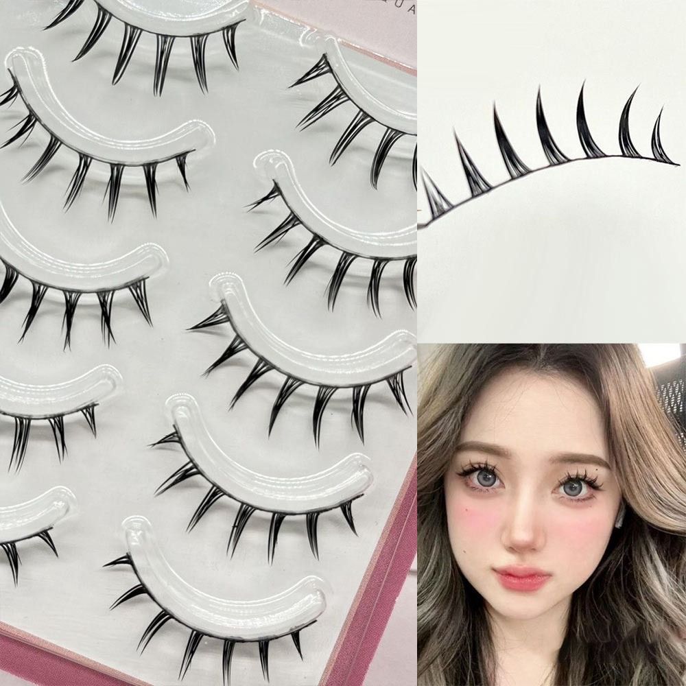 5 Pairs Pack Japanese Cosplay  - Eyelash Extension Anime のレビューと価格