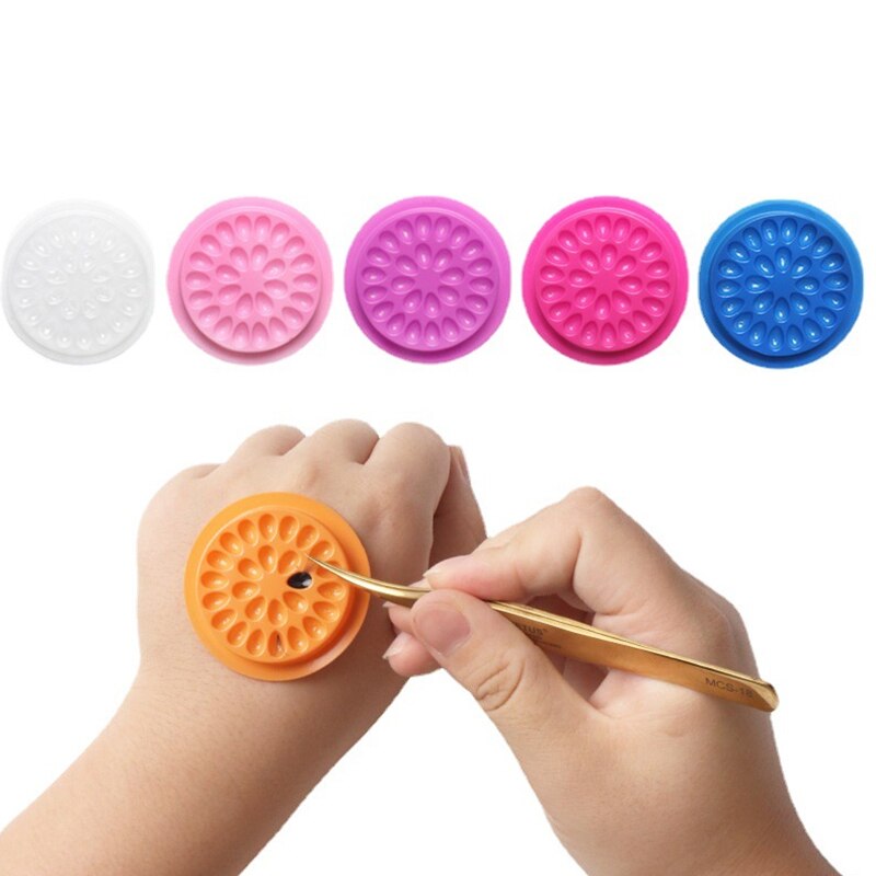 100pcs Eyelash Glue Holder Eye - Eyelash Extension Uv Glue のレビューと価格