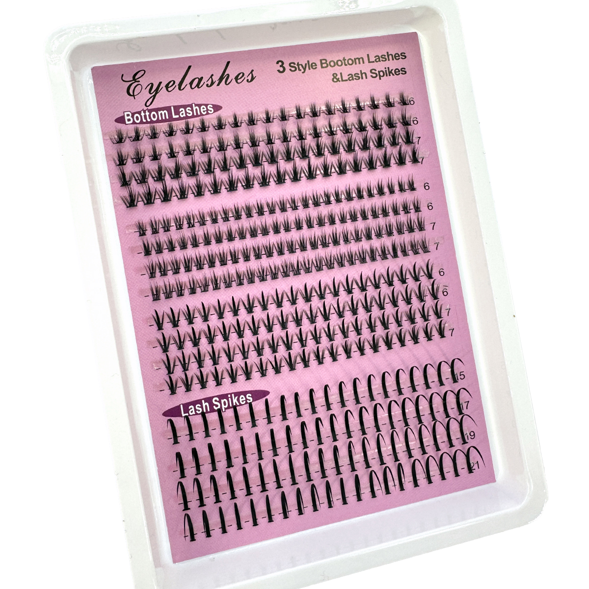 16Rows Bottom&Spiky Lashes Clu - Eyelash Extension Anime のレビューと価格