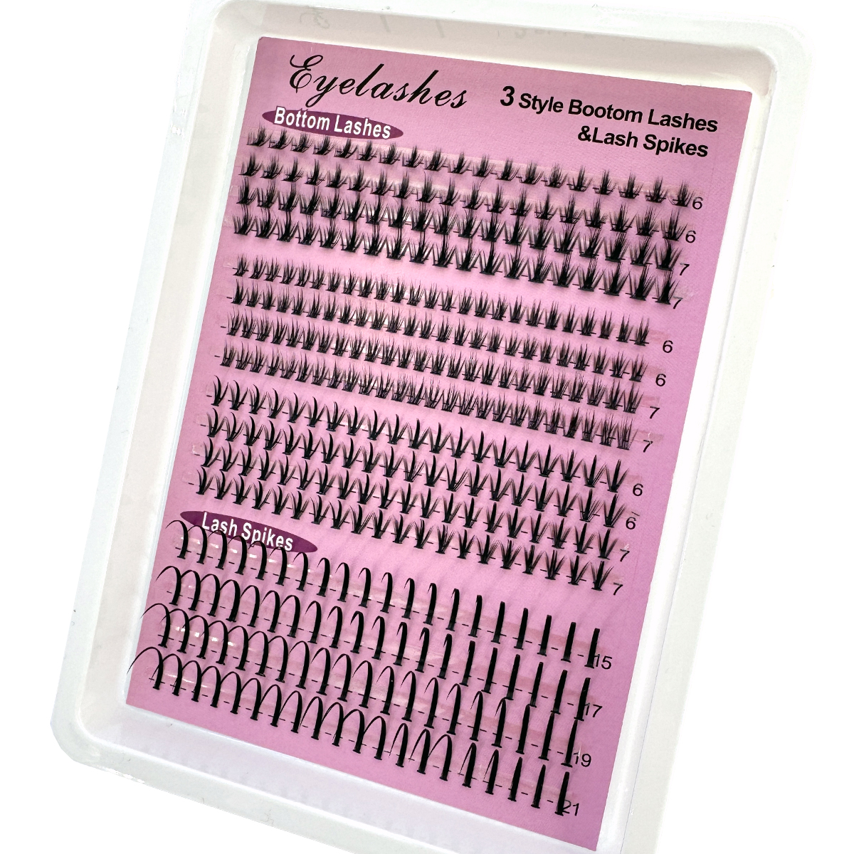 16Rows Bottom&Spiky Lashes Clu - Eyelash Extension Anime のレビューと価格