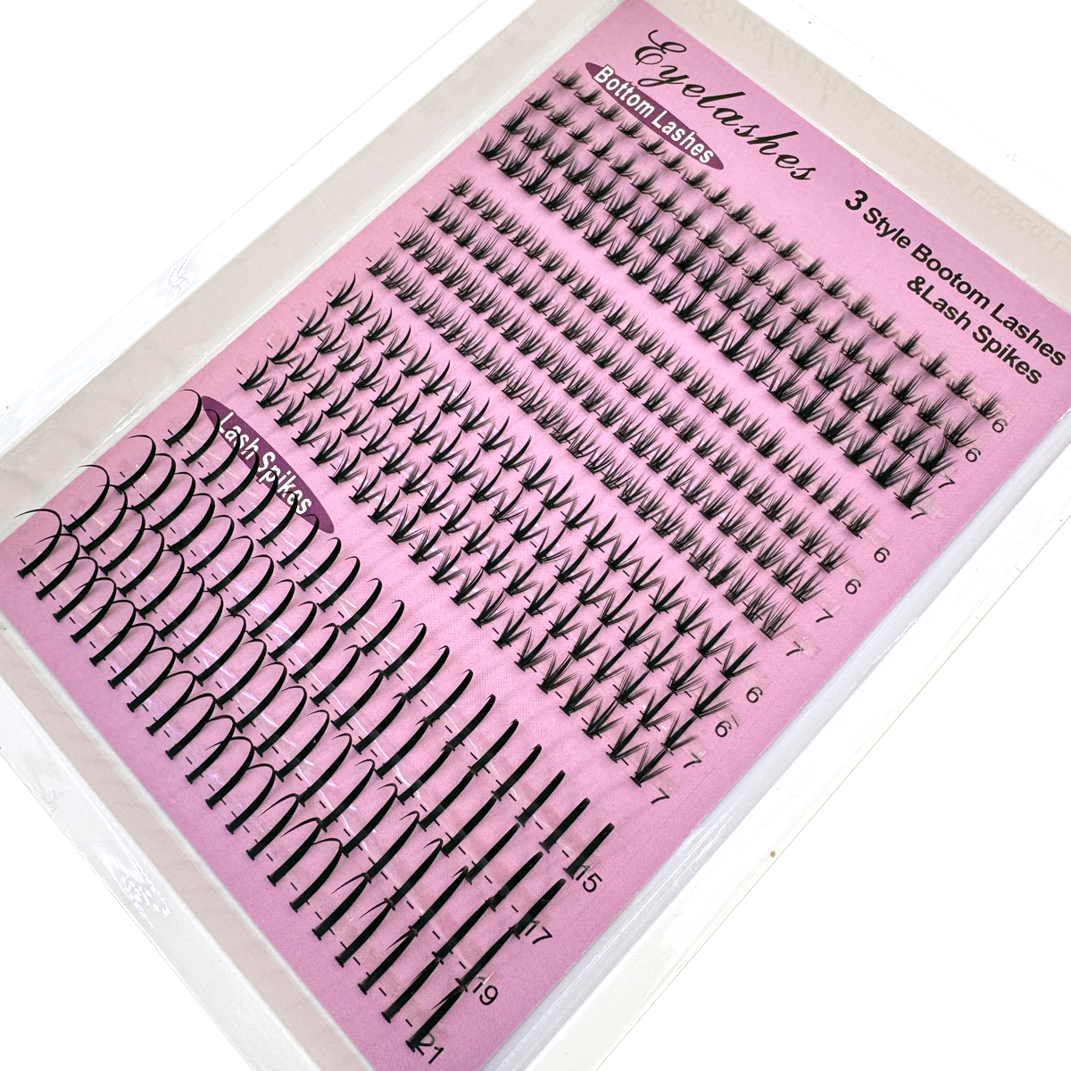 16Rows Bottom&Spiky Lashes Clu - Eyelash Extension Anime のレビューと価格