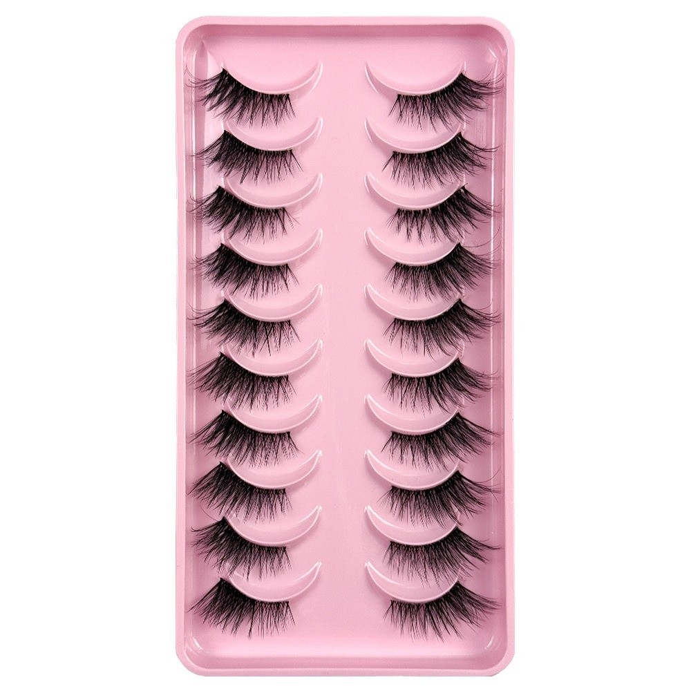 10Pairs New 3D Dramatic False  - Eyelash Extension Volume Cat Eye のレビューと価格