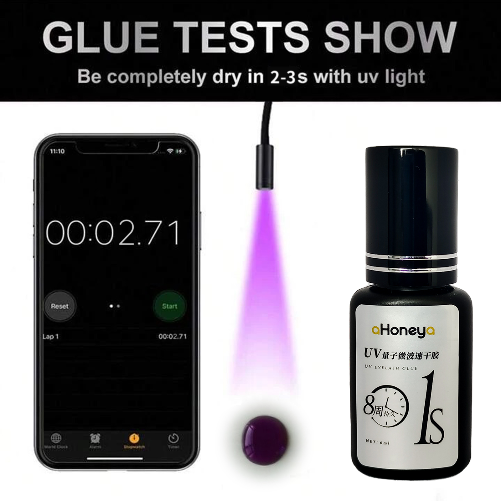 Salon UV Eyelash Grafting Glue - Eyelash Extension Uv Glue のレビューと価格