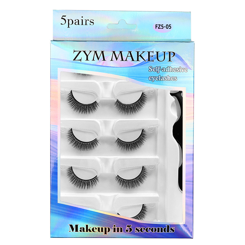 5 Pairs Glue-free Self-adhesiv - Eyelash Extension Uv Glue のレビューと価格