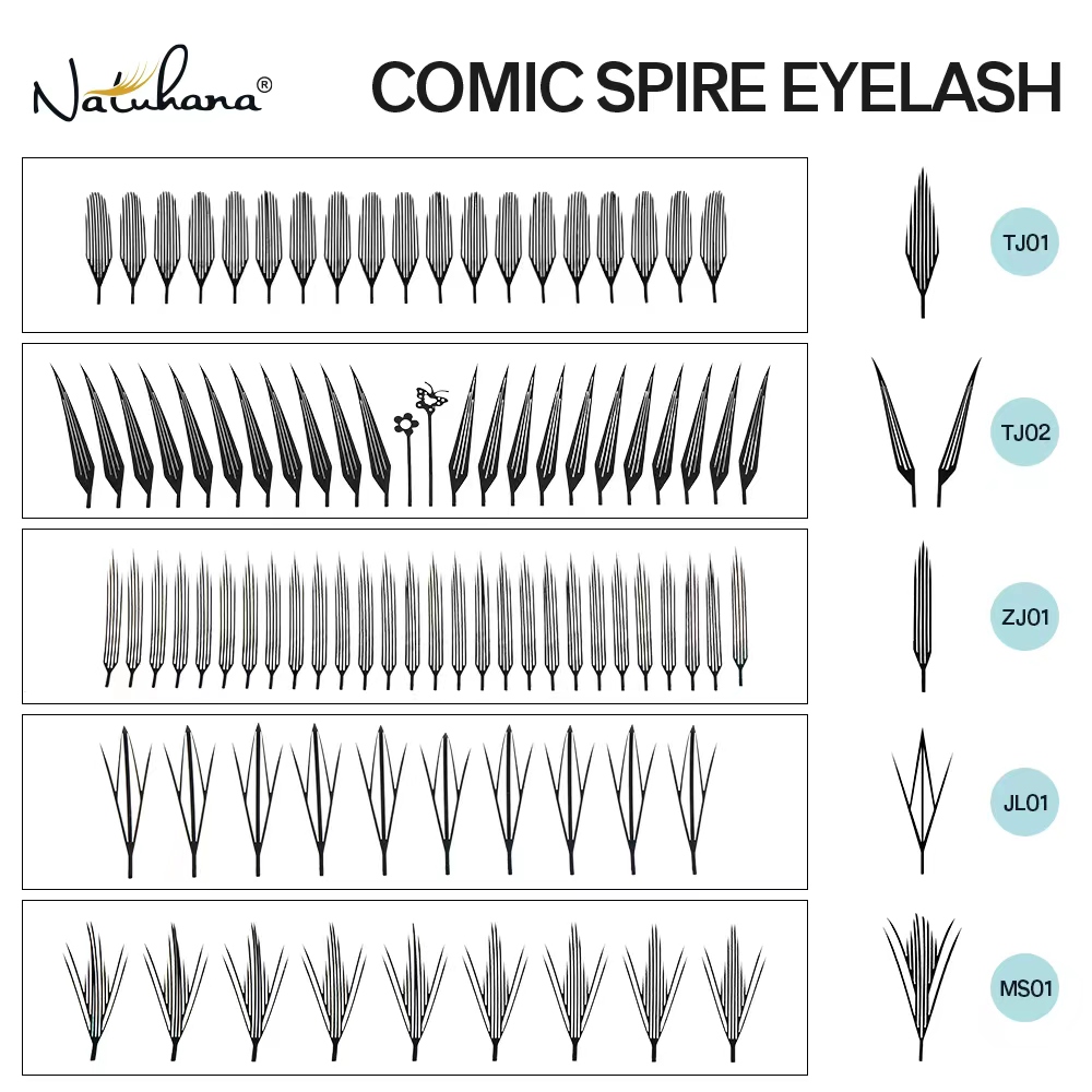 NATUHANA Comic Spire Eyelash C - Eyelash Extension Anime のレビューと価格