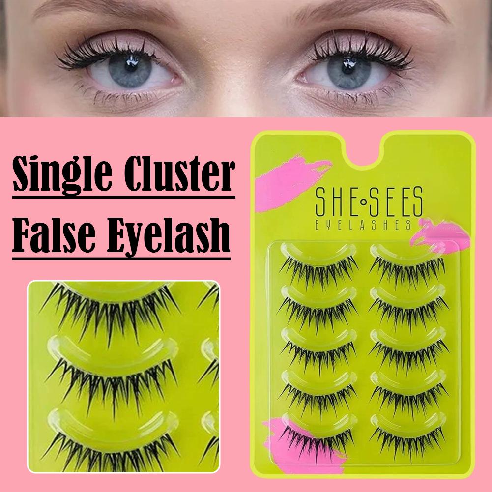 Natural Cluster False Eyelashe - Eyelash Extension Volume Cat Eye のレビューと価格