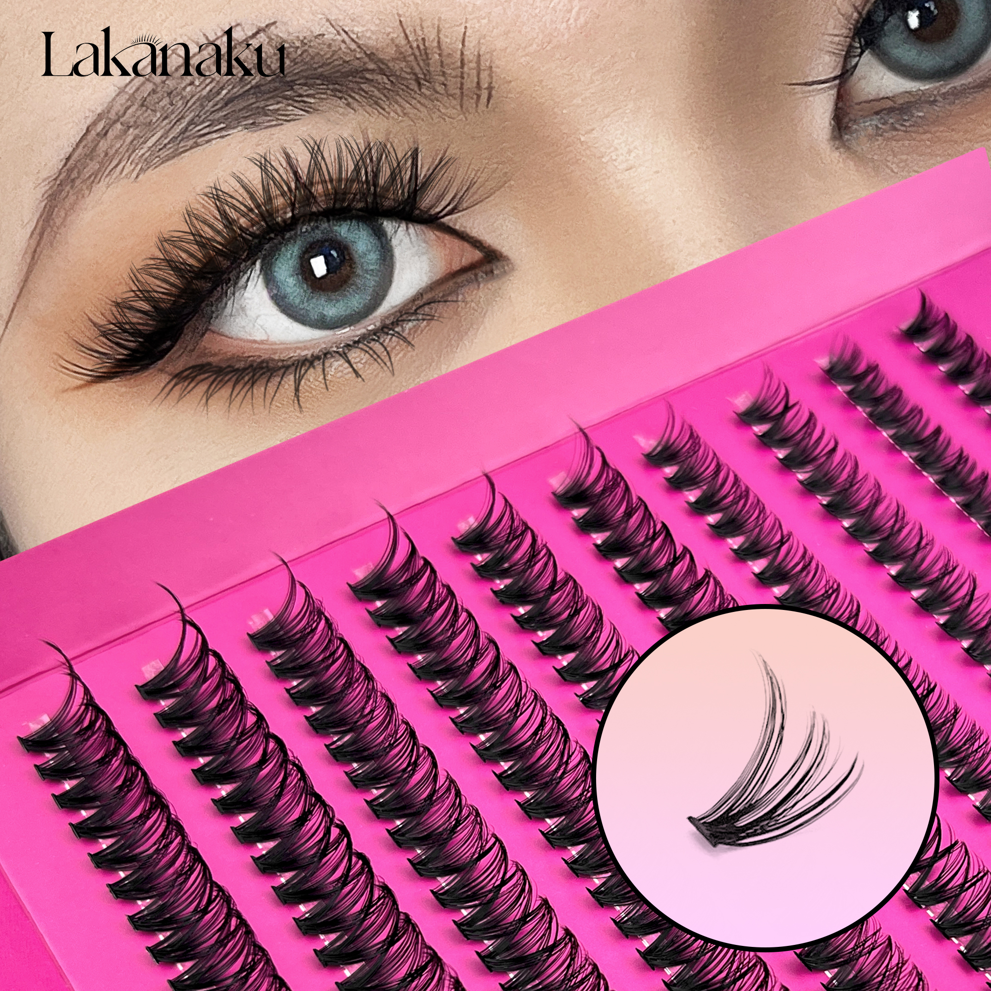 LAKANAKU Natural Cluster Eyela - Eyelash Extension Anime のレビューと価格