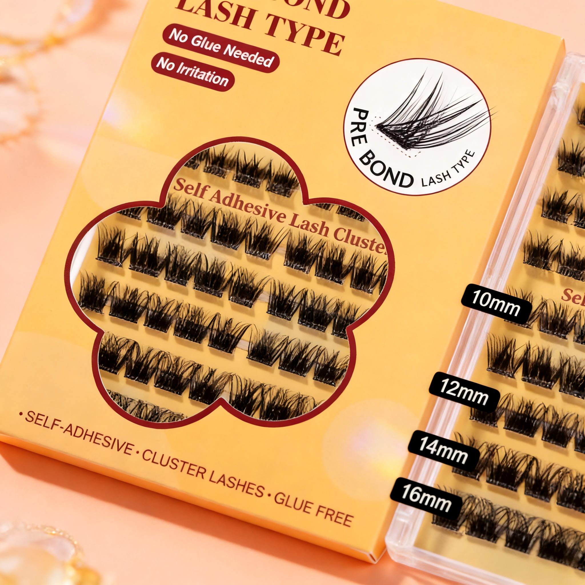100PCS Pre Glued Self Adhesive - Eyelash Extension No 10 のレビューと価格