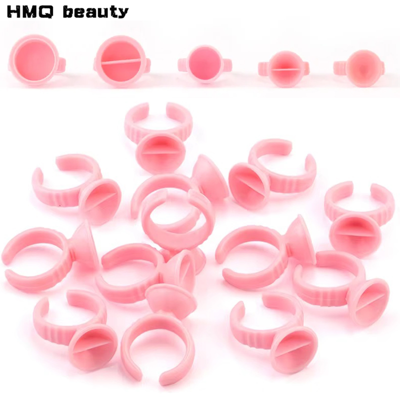 100pcs Disposable Glue Rings P - Eyelash Extension Permanent のレビューと価格