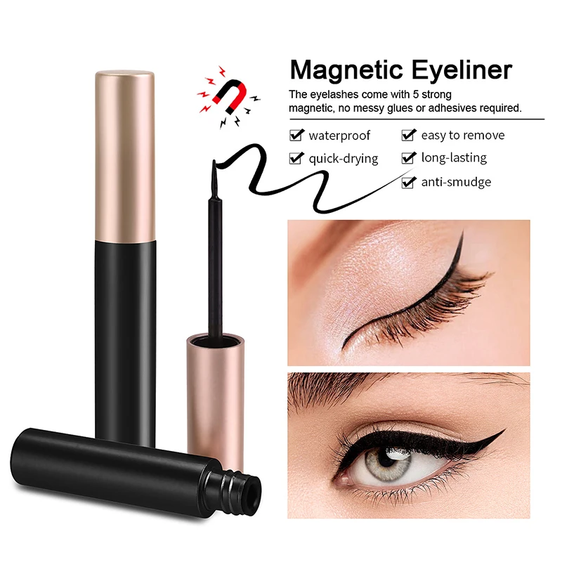 1/2Pcs Black Magnetic Eyeliner - Eyelash Extension Eyeliner のレビューと価格