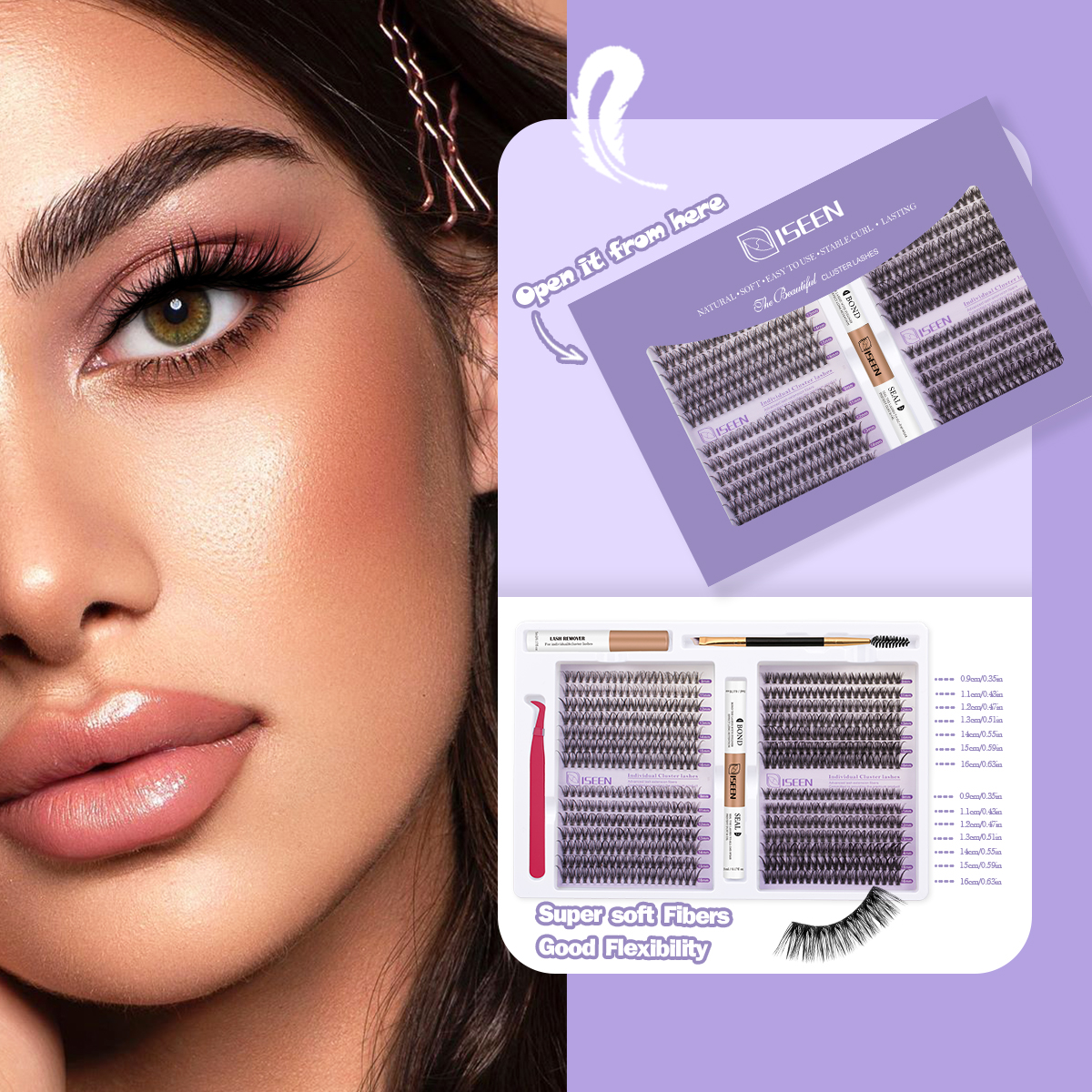 Eyelash Clusters Kit Soft Volu - Eyelash Extension Volume のレビューと価格