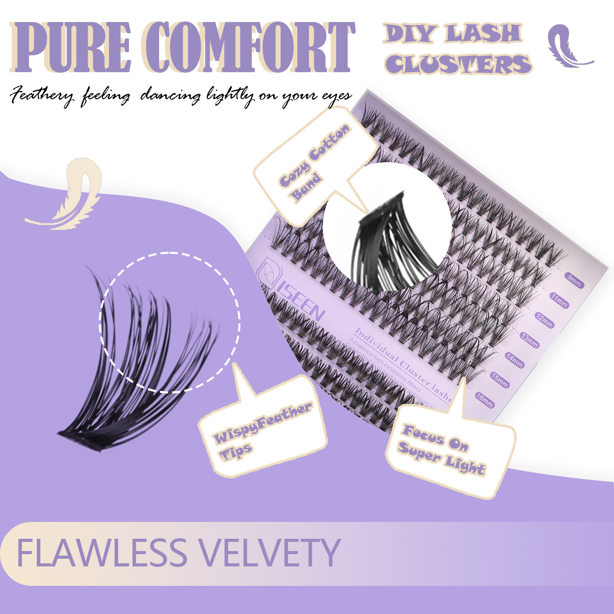 Eyelash Clusters Kit Soft Volu - Eyelash Extension Volume のレビューと価格